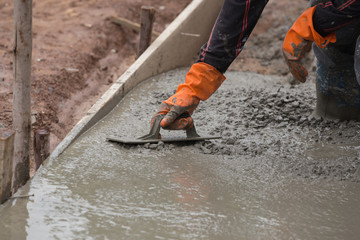 concrete installation